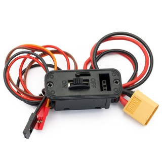 MAXI vypínač s nabíjecí zdířkou/kabelem - JR/GRAUPNER/HITEC na XT60