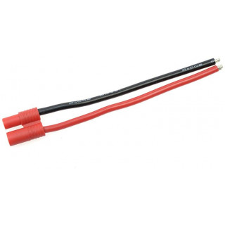 Konektor zlacený 3.5mm samice s kabelem 14AWG 10cm