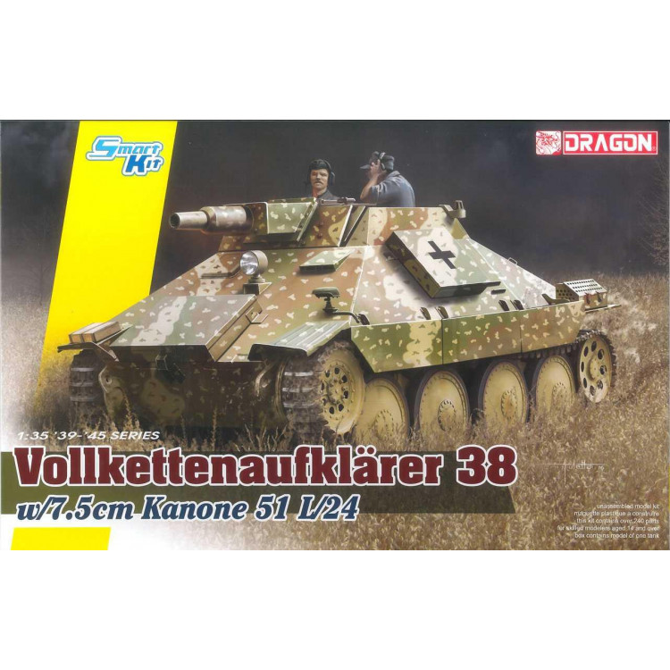 Model Kit tank 6815 - Vollkettenaufklaerer 38 w/7.5cm Kanone 51 L/24 (1:35)