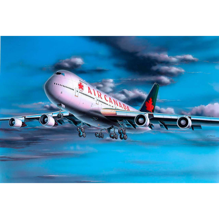 Plastic ModelKit letadlo 04210 - Boeing 747-200 Air Canada (1:390)