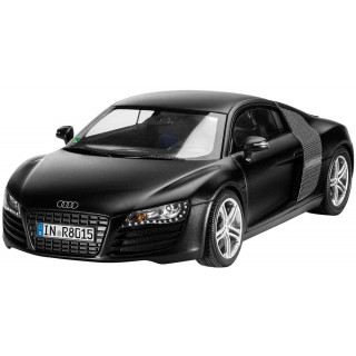 Plastic ModelKit autó 07057 - Audi R8 black (1:24)