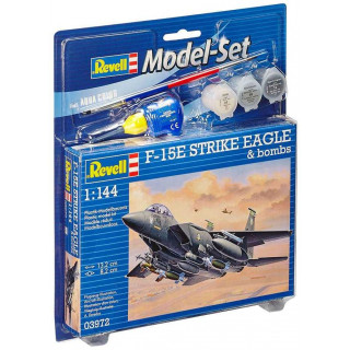 ModelSet repülőgép 63972 - F-15E Strike Eagle & bombs (1:144)
