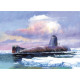 Model Kit ponorka 9035 - Nuclear Submarine K-3 (1:350)