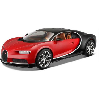 Bburago Plus Bugatti Chiron 1:18 piros