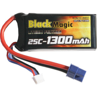 Black Magic LiPol 11.1V 1300mAh 25C EC3