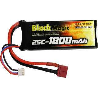 Black Magic LiPol 7.4V 1800mAh 25C Deans