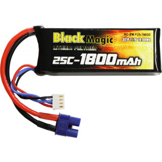 Black Magic LiPol 11.1V 1800mAh 25C EC3