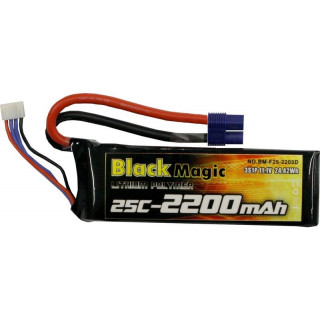 Black Magic LiPol 11.1V 2200mAh 25C EC3
