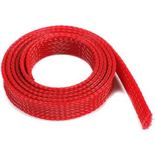 Ochranný kabelový oplet 14mm červený (1m)