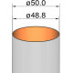 Klima Papírová trubka 50mm / 250mm