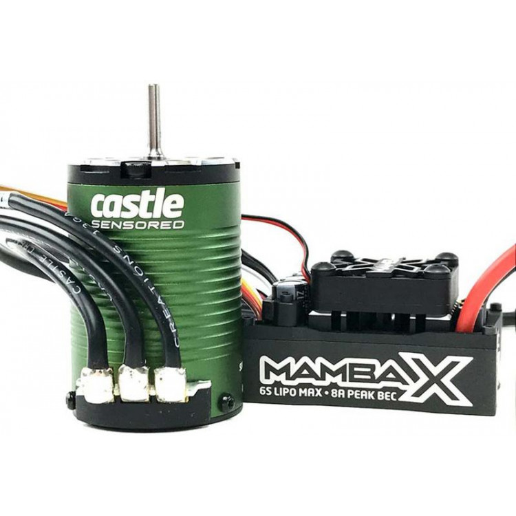 Castle motor 1410 3800ot/V senzored 3.17mm, reg. Mamba X