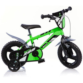 DINO Bikes - Dětské kolo 12" zelené
