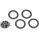 Traxxas hliníkový beadlock kroužek 2.2" černý (4)