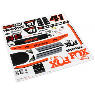 Traxxas samolepky Unlimited Desert Racer Fox Edition