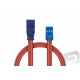 Prodlužovací kabel 750mm, JR 0,25qmm plochý silikonkabel, 1 ks.