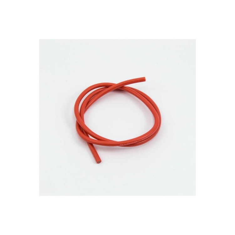 Silikonový kabel 2,0qmm, 14AWG, 0,5metr, červený