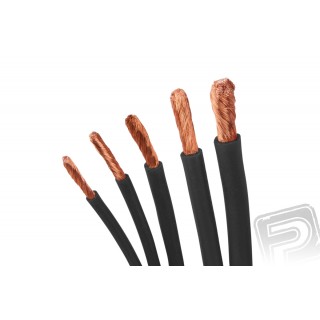 Kabel silikon 1.5mm2 1m (černý)