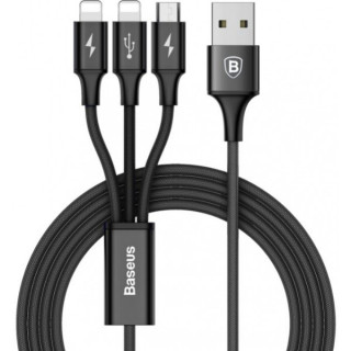 Rapid Series 3-in-1 Cable Micro + Lightning (Black)