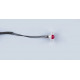 Žárovičky 4mm s kabelem - červené (10 ks.)