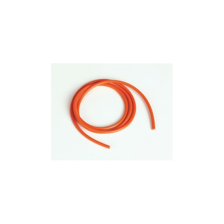 Silikonový kabel 2,6qmm, 13AWG, 1metr, oranžový