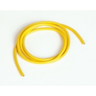 Szilikon kábel 4,1qmm, 11AWG, 1méter, sárga