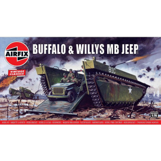 Classic Kit VINTAGE military A02302V - Buffalo Willys MB Jeep  (1:76)