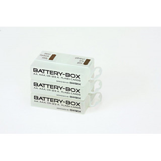 Battery BOX pro skladování a přepravu 1-4 AA, AAA baterek, 1 ks. , 1 BOX.