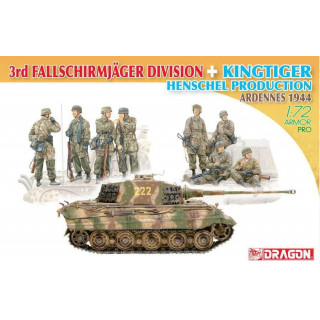 Model Kit tank 7400 - 3rd Fallschirmjäger Division + Kingtiger Henschel Turret (1:72)