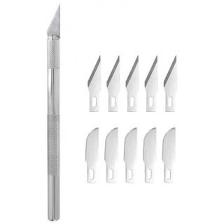 Modelcraft modellező kés, 6 pengével
