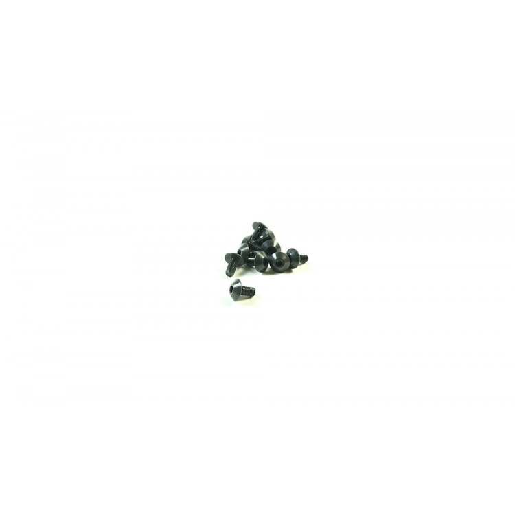 Ocelový Inbusový šroub s čočkovitou hlavou, M3x6mm, 10 ks.