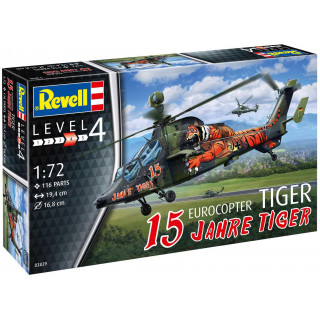 Plastic ModelKit vrtulník 03839 - Eurocopter Tiger - "15 Years Tiger" (1:72)