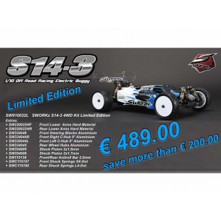 SWORKz S14-3 “LIMITED” 1/10 4WD Off-Road Racing Buggy PRO stavebnice