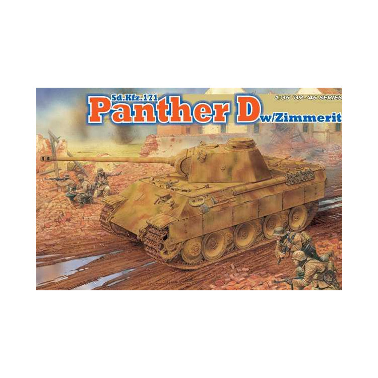 Model Kit tank 6428 - Sd.Kfz.171 PANTHER D w/ZIMMERIT (1:35)