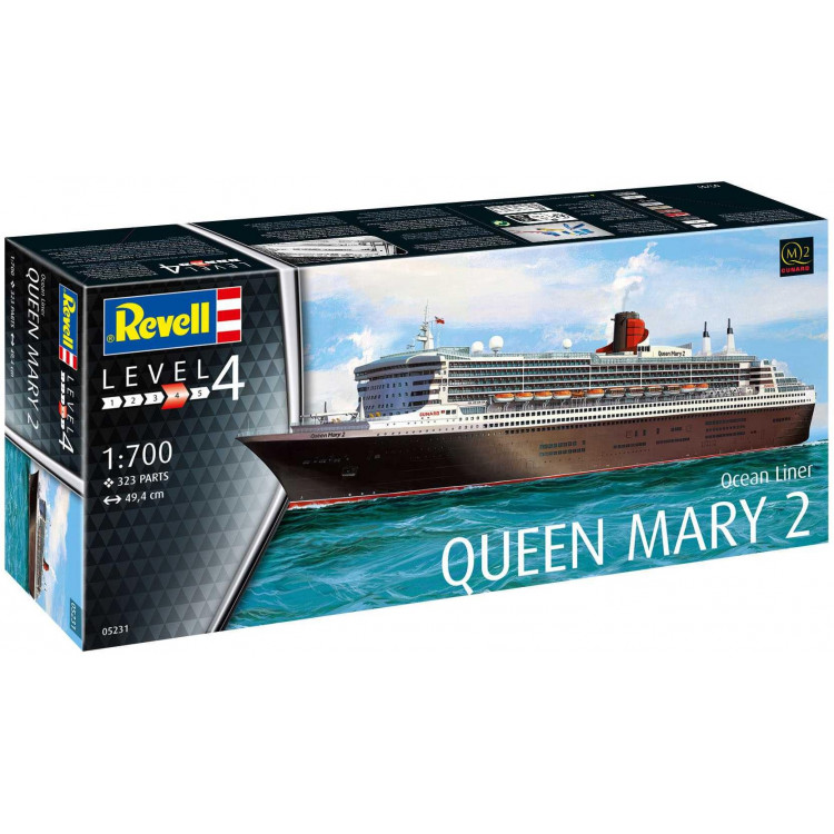 Plastic ModelKit loď 05231 - Queen Mary 2 (1:700)