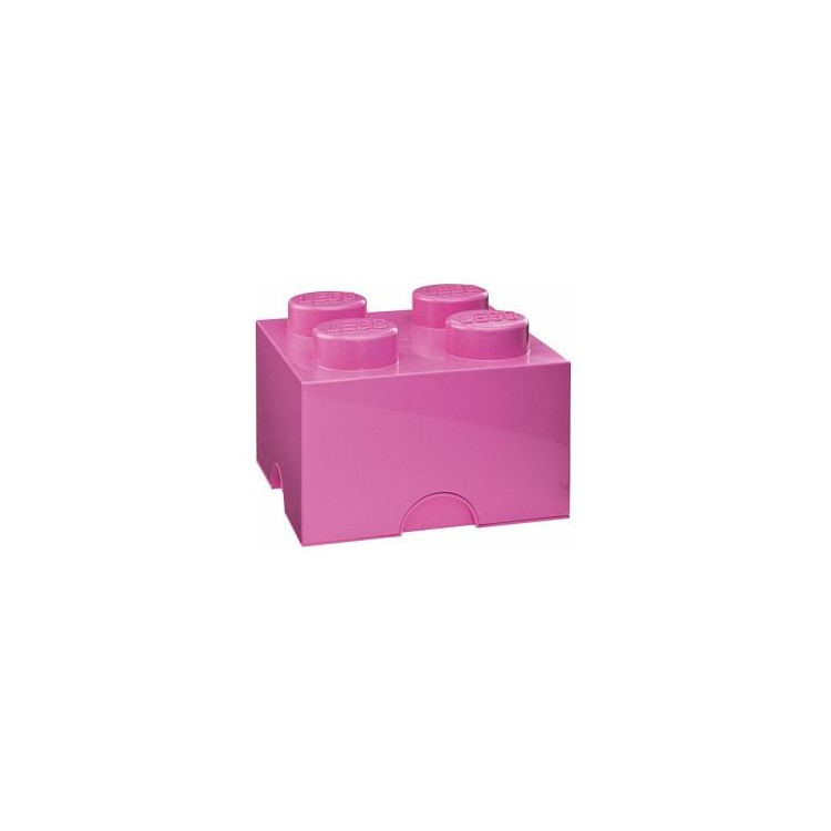LEGO úložný box 250x250x180mm - růžový