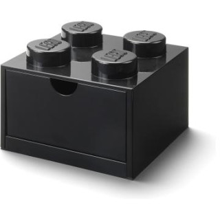 LEGO stolní box 4 se zásuvkou černý
