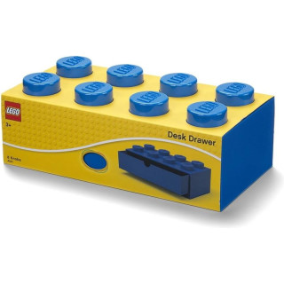 LEGO asztali doboz 8 fiókkal kék