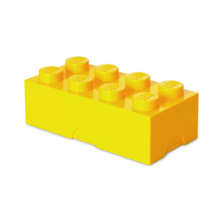 LEGO box na svačinu 100x200x75mm - žlutý