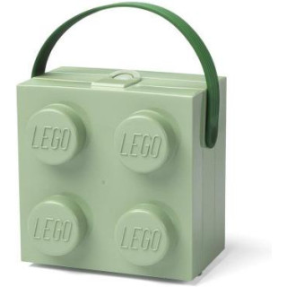 LEGO box s rukojetí 166x165x117mm - zelená army
