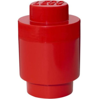 LEGO úložný box kulatý 123x183mm - červený