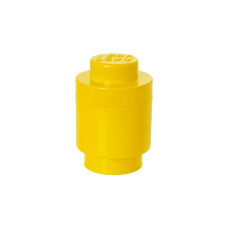 LEGO úložný box kulatý 123x183mm - žlutý