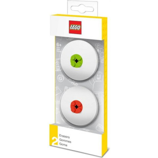 LEGO guma červená a zelená 2ks