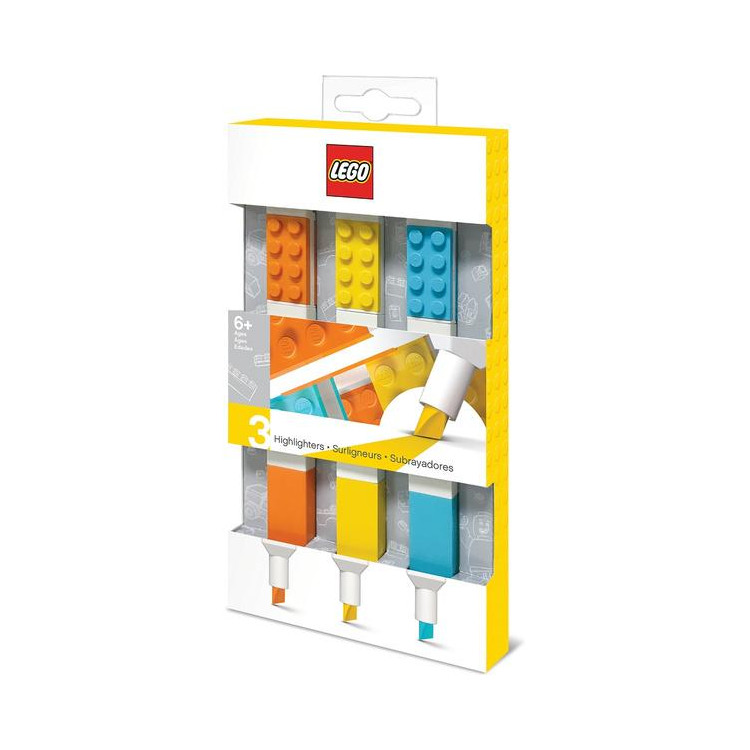 LEGO zvýrazňovače, mix barev 3ks