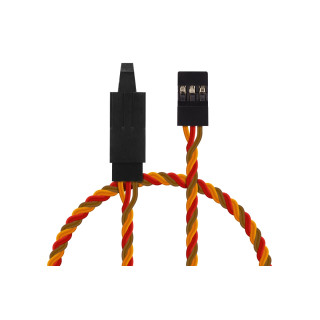 Prodlužovací kabel kroucený 90cm JR s pojistkou (PVC)