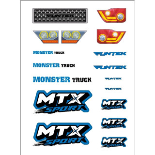 MTX - kék matricák
