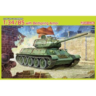 Model Kit tank 6266 - T34/85 w/BEDSPRING ARMOR (1:35)