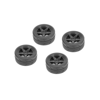 CARTEN nalepené profil gumy 26mm na černých 5 papr. diskách, 4 ks.
