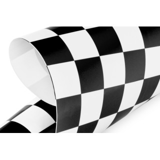 KAVAN vasalható fólia - sakktábla fekete/fehér