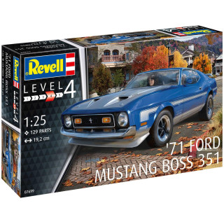 Plastic ModelKit auto 07699 - 71 Ford Mustang Boss 351 (1:25)