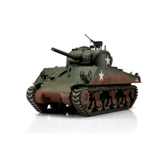 TORRO tank PRO 1/16 RC M4A3 Sherman 75mm zöld terepszínű - BB Airsoft